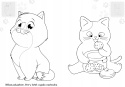 Brzdące kolorują Kotki Kolorowanka Malowanka dla dzieci + Naklejki
