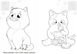 Brzdące kolorują Kotki Kolorowanka Malowanka dla dzieci + Naklejki