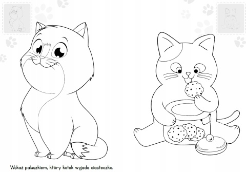 Brzdące kolorują Kotki Kolorowanka Malowanka dla dzieci + Naklejki