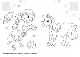 Brzdące kolorują Kucyki Malowanka dla dzieci kolorowanka konie