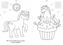 Brzdące kolorują Kucyki Malowanka dla dzieci kolorowanka konie
