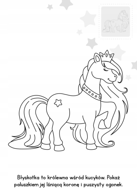 Brzdące kolorują Kucyki Malowanka dla dzieci kolorowanka konie
