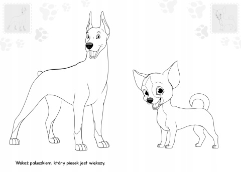 Brzdące kolorują Pieski Kolorowanka dla dzieci Malowanka + Naklejki
