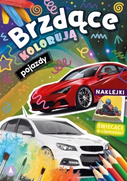 Brzdące kolorują Pojazdy Kolorowanka z naklejkami malowanka Samochody