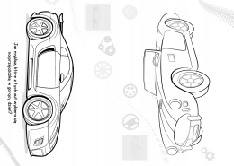Brzdące kolorują Pojazdy Kolorowanka z naklejkami malowanka Samochody