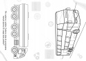 Brzdące kolorują Pojazdy specjalistyczne Malowanka z naklejkami Kolorowanka