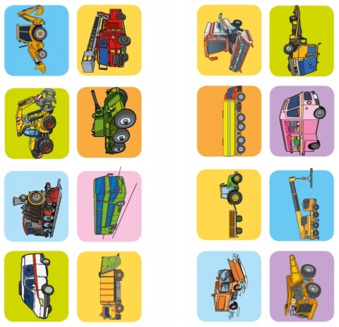 Brzdące kolorują Pojazdy specjalistyczne Malowanka z naklejkami Kolorowanka