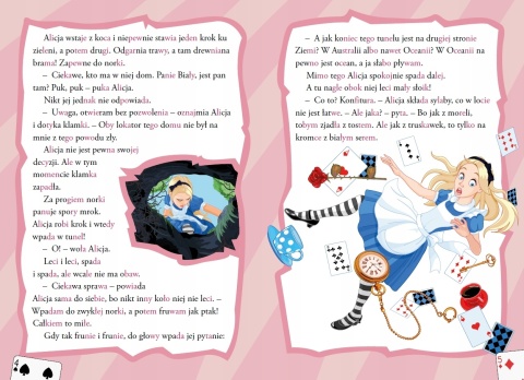 Czytanki sylabowe Alicja w krainie snu Czytanka dla dzieci nauka czytania
