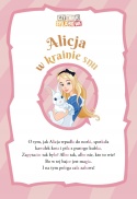 Czytanki sylabowe Alicja w krainie snu Czytanka dla dzieci nauka czytania