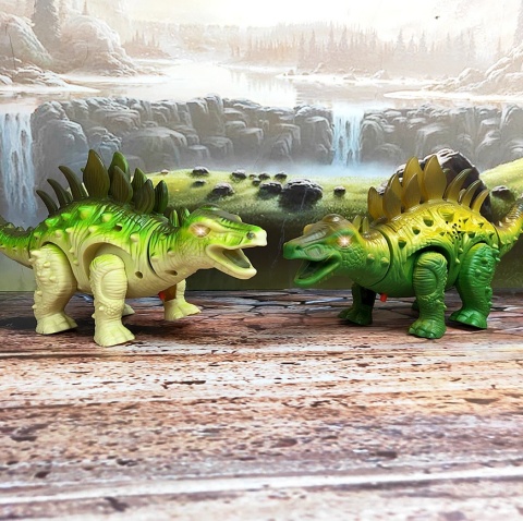 FIGURKA DINOZAURA CHODZI RYCZY MACHA GŁOWA I OGONEM DLA DZIECI