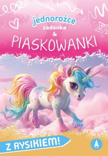 Jednorożce Zadanka & piaskowanki Malowanie piaskiem ćwiczenia dla dzieci