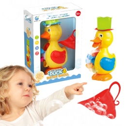 Kaczka Z Kołowrotkiem Do Kąpieli Zabawka Wodna Mały Dzbanek Kapelusz