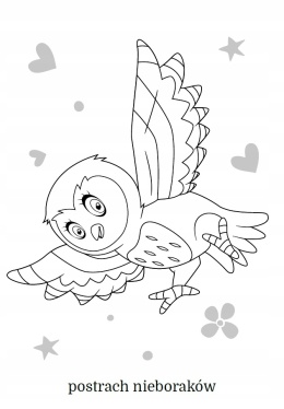 Kolorowanka Malowanka dla dzieci Maluszkowe malowanie Czarujące sówki