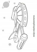 Kolorowanka Malowanka dla dzieci Maluszkowe malowanie Pojazdy kosmiczne