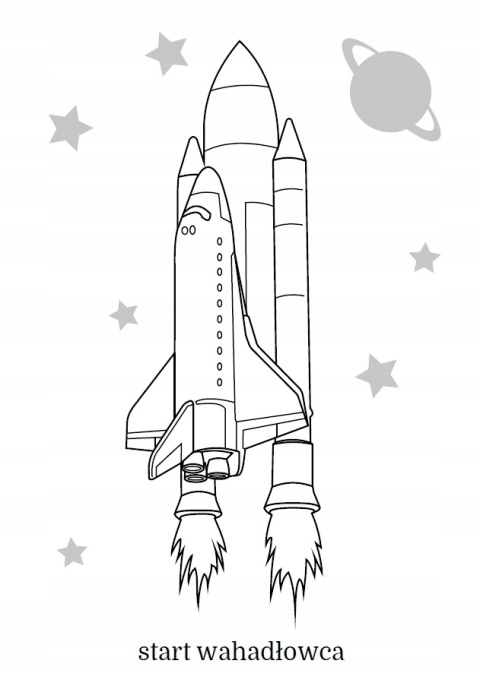Kolorowanka Malowanka dla dzieci Maluszkowe malowanie Pojazdy kosmiczne