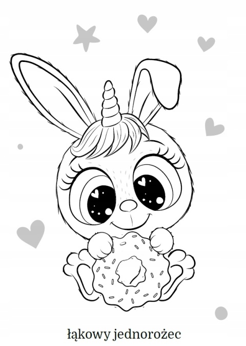 Kolorowanka Malowanka dla dzieci Maluszkowe malowanie Urocze króliczki