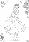 Kolorowanka dla dzieci Malowanka Maluszkowe malowanie Księzniczki