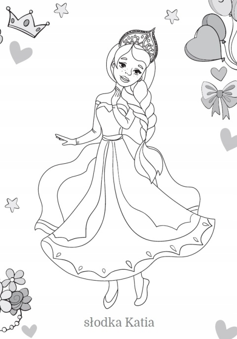 Kolorowanka dla dzieci Malowanka Maluszkowe malowanie Księzniczki