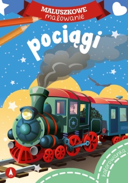 Kolorowanka dla dzieci Malowanka Maluszkowe malowanie Pociągi