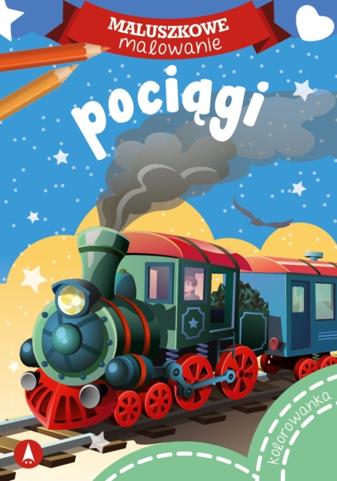 Kolorowanka dla dzieci Malowanka Maluszkowe malowanie Pociągi