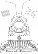Kolorowanka dla dzieci Malowanka Maluszkowe malowanie Pociągi