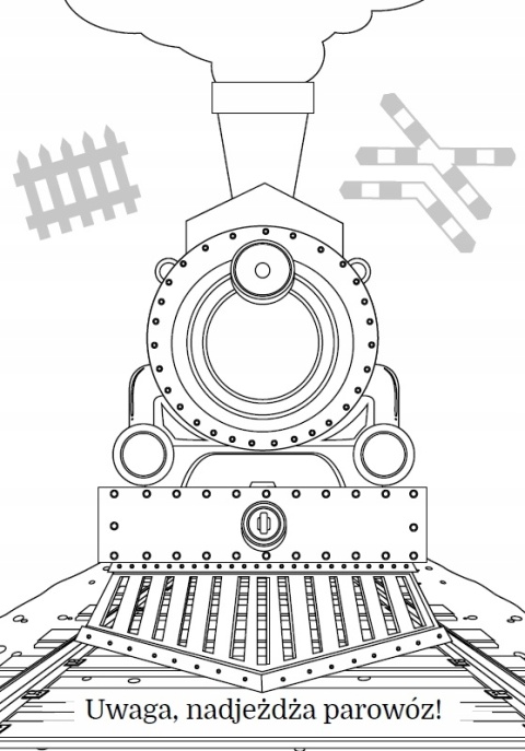 Kolorowanka dla dzieci Malowanka Maluszkowe malowanie Pociągi