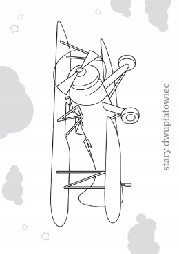 Kolorowanka dla dzieci Malowanka Maluszkowe malowanie Samoloty