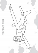 Kolorowanka dla dzieci Malowanka Maluszkowe malowanie Samoloty