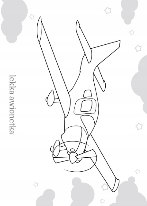 Kolorowanka dla dzieci Malowanka Maluszkowe malowanie Samoloty