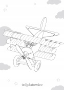 Kolorowanka dla dzieci Malowanka Maluszkowe malowanie Samoloty
