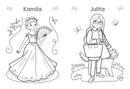Kolorowanka dla dzieci Modelki Wesołe kolorowanki 4+ dla Dziewczynki