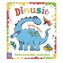 Kolorowanka malucha z grubym obrysem Dinusie Praca zbiorowa