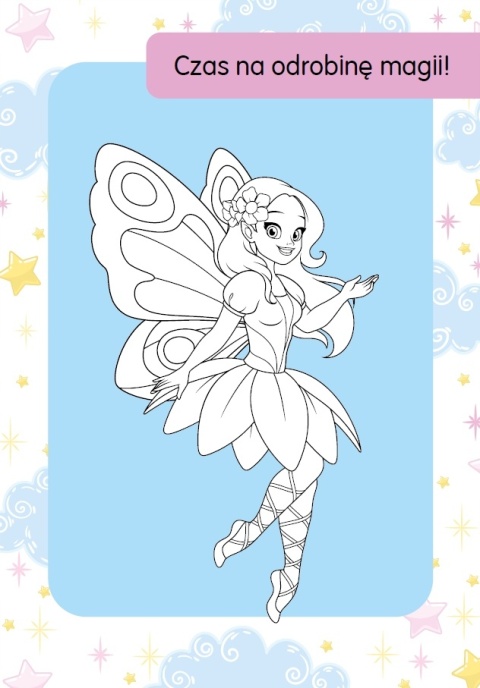 Kolorowanka z tatuażami świecą w ciemności Wróżki Malowanka dla dzieci