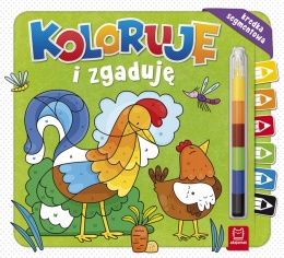 Koloruję i rysuję książeczka dla dzieci z kredką segmentową kolorowanka