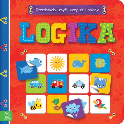 Książeczka edukacyjna z naklejkami Logika dla przedszkolaka 4-6 lat