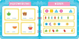 Książeczka edukacyjna z naklejkami Logika dla przedszkolaka 4-6 lat