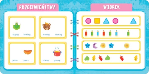 Książeczka edukacyjna z naklejkami Logika dla przedszkolaka 4-6 lat