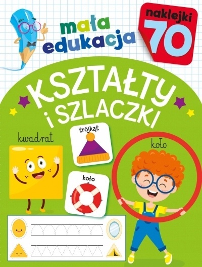 Mała edukacja kształty i szlaczki Książeczka edukacyjna dla dzieci