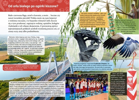 Mała encyklopedia Polskie symbole Książeczka edukacyjna dla dzieci