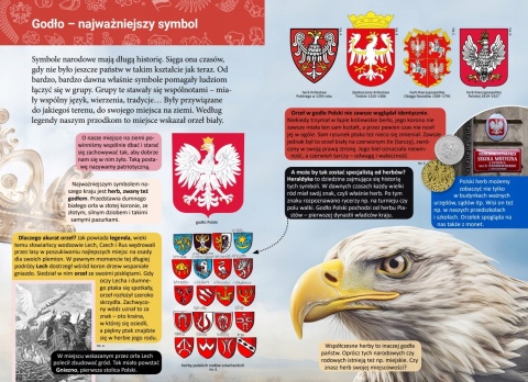 Mała encyklopedia Polskie symbole Książeczka edukacyjna dla dzieci