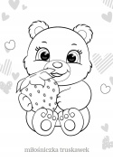 Malowanka dla dzieci Kolorowanka Maluszkowe malowanie Słodkie misie
