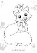 Malowanka dla dzieci kolorowanka Maluszkowe malowanie Kotki księżniczki