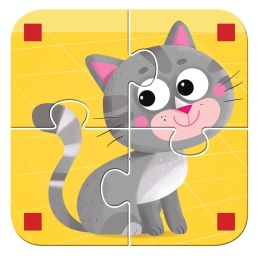 Mały miś to lubi! Kształty i kolory. Zwierzątka. Układanka + książeczka