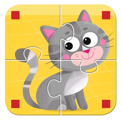 Mały miś to lubi! Kształty i kolory. Zwierzątka. Układanka + książeczka