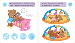 Mały miś zostaje starszym bratem Aktywizująca książeczka z naklejkami 2+