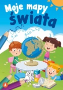 Moje mapy świata książeczka edukacyjna dla dzieci zadania labirynty nauka