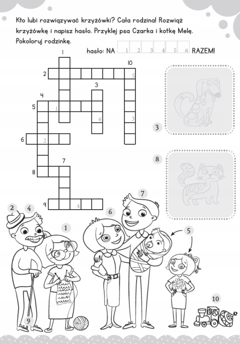 Moje pierwsze krzyżówki Zadania dla dzieci Książeczka edukacyjna
