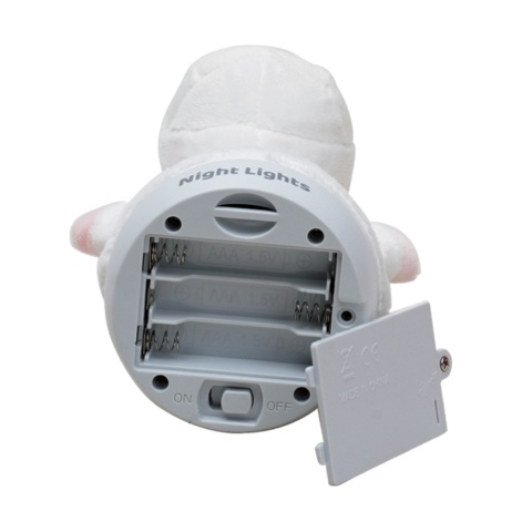 Pluszowa Lampka Nocna Urocza Miękka Jednorożec Automatyczna Zmiana Kolorów