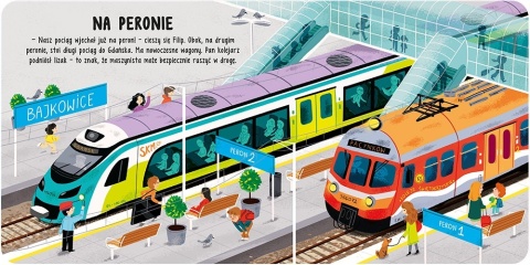 Podróże przedszkolaka Moja podróż pociągiem Książeczka kartonowa Czytanka