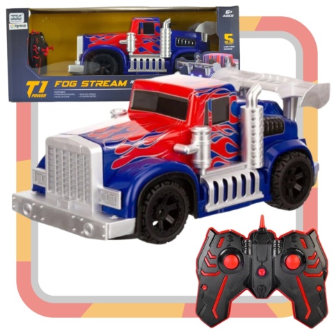 SAMOCHÓD TIR ZDALNIE STEROWANY AUTO DYM ŚWIECI RC